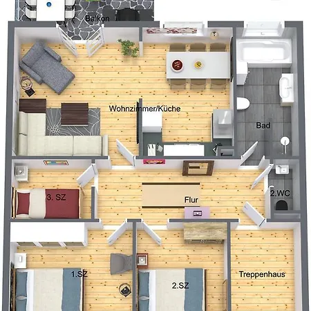 Apartmenthaus Gluck Auf *